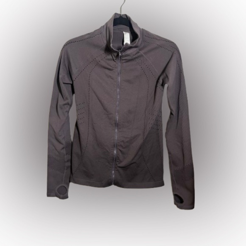 Fabletics Delta Seamless Long-Sleeve Zip Up jacket - Size Large
